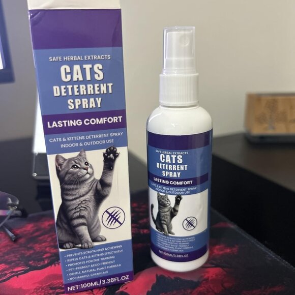Cat Deterrent Spray - Effective Indoor & Outdoor Training Aid Furniture Protecti - Picture 3 of 3